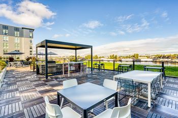 Harbor Sky Apartments in Portland, Oregon Patio with Views